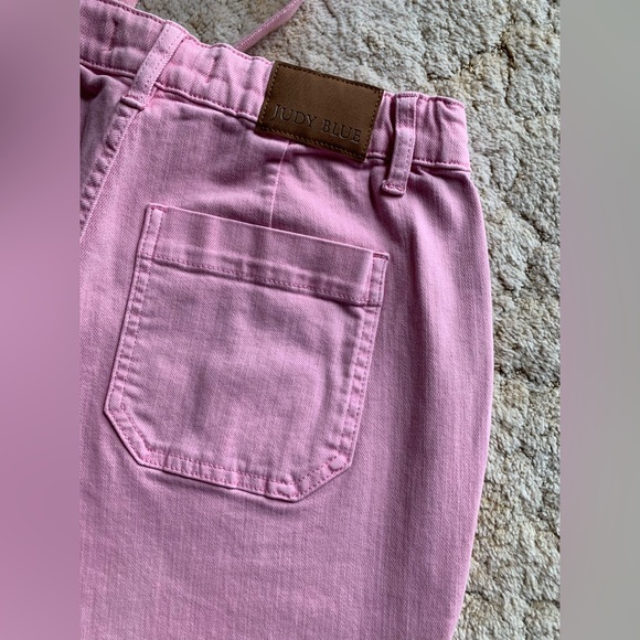 EUC JUDY BLUE LOS ANGELES PINK GARMENT DYED HI-RISE JOGGER JEANS IN SIZE 9/29 - Picture 12 of 15